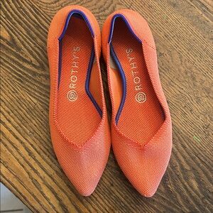 Rothy's Orange point flats